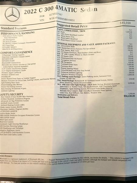 2022 Mercedes-Benz C-Class for sale in Douglaston, New York