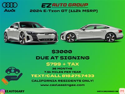 2024 Audi e-tron GT lease in North Hollywood,CA - Swapalease.com