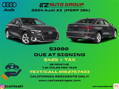 2024 Audi A3 lease in North Hollywood,CA - Swapalease.com
