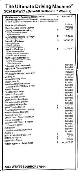 2025 BMW i7 for sale in Frederick, Maryland