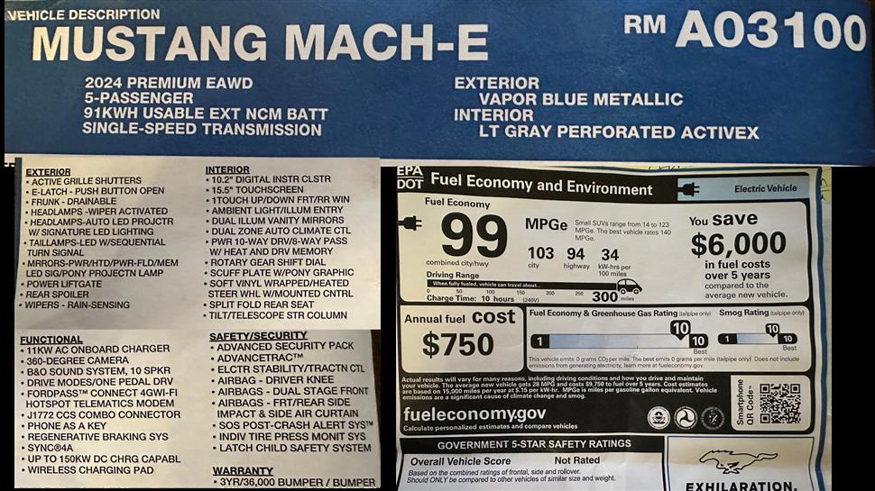 2024 Ford Mustang Mach-E for sale in Detroit, Michigan