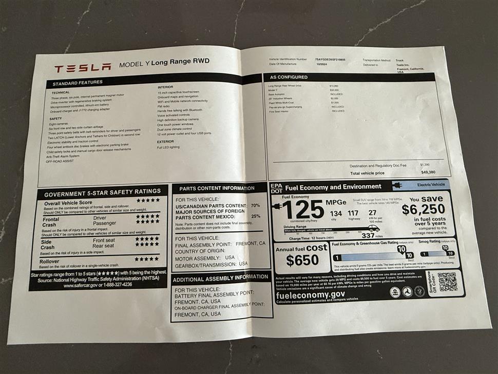 2025 Tesla Model Y for sale in Oakland, California