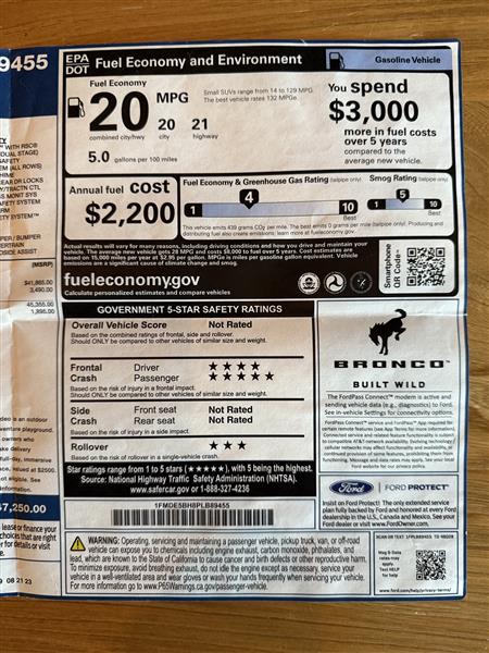 2023 Ford Bronco for sale in Fitchburg, Wisconsin