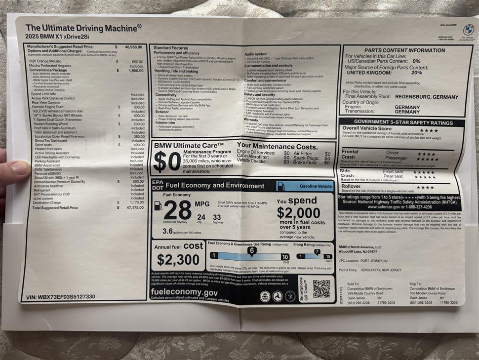 2025 BMW X1 for sale in RIDGEFIELD, Connecticut