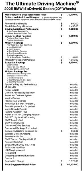 2025 BMW i5 for sale in Woodland Hills, California