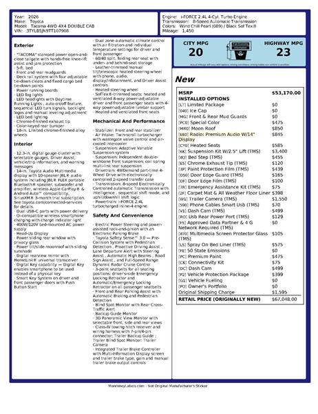2026 Toyota Tacoma for sale in Katy, Texas