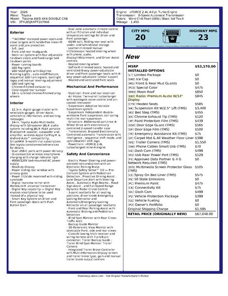 2026 Toyota Tacoma for sale in Katy, Texas