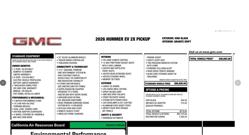 2026 GMC Hummer EV for sale in brooklyn, New York