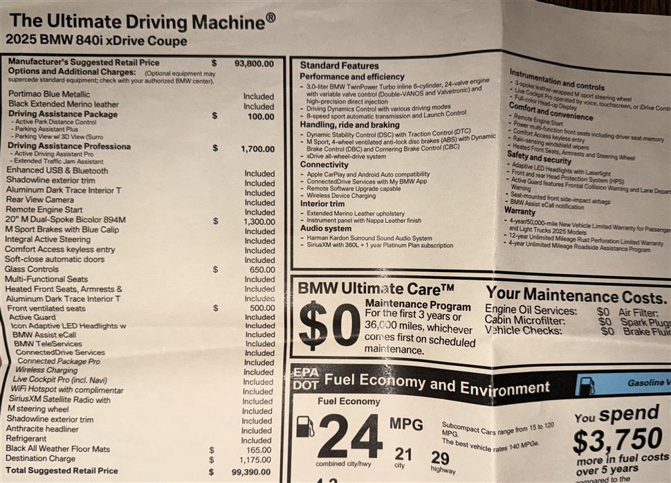 2025 BMW 8 Series for sale in Montville, New Jersey