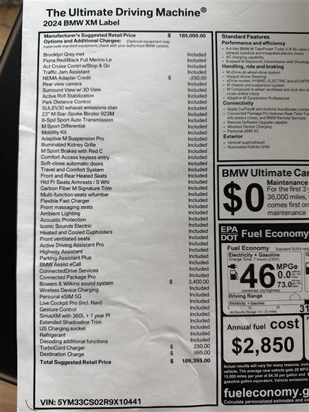 2024 BMW XM for sale in Adel, Iowa