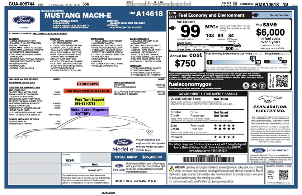 2024 Ford Mustang Mach-E for sale in Minneapolis, Minnesota