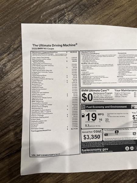 2025 BMW M2 for sale in Artesia, California