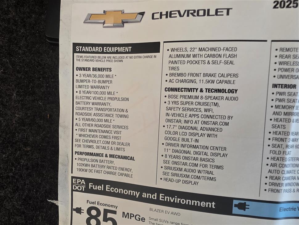 2025 Chevrolet Blazer EV for sale in Ellendale, Delaware