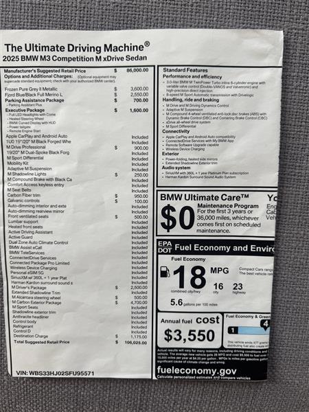 2025 BMW M3 Competition xDrive for sale in Newburyport, Massachusetts