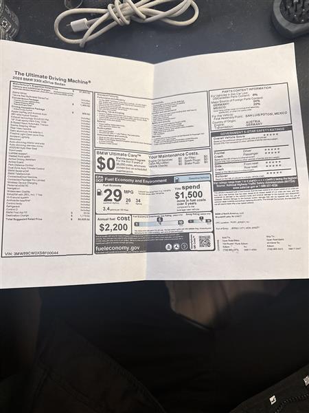 2025 BMW 3 Series for sale in Edison, New Jersey