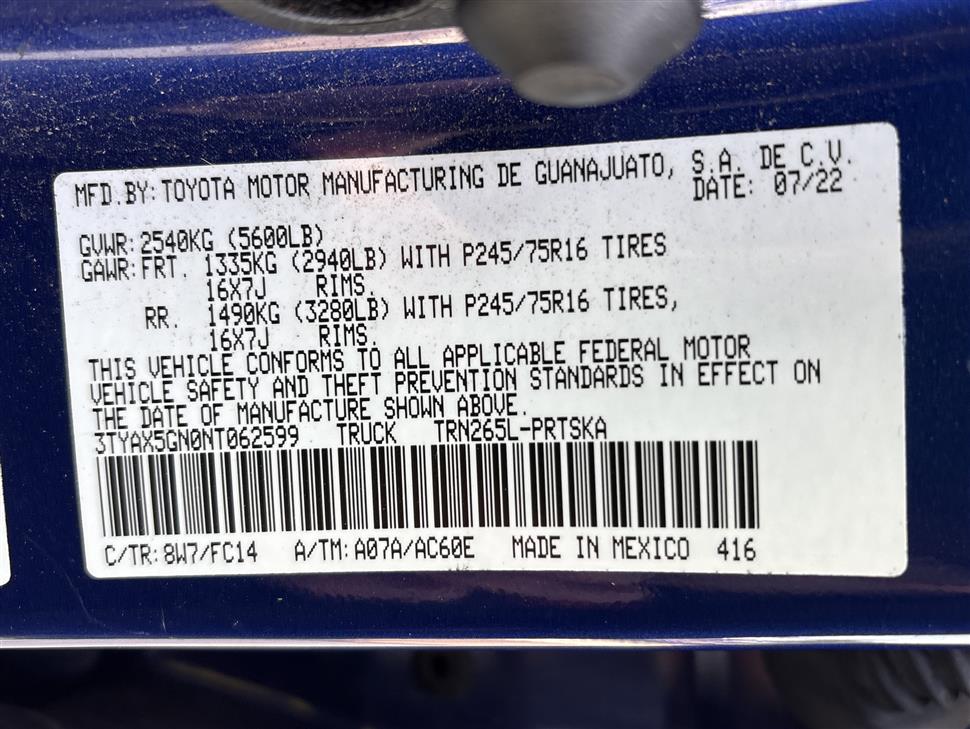 2022 Toyota Tacoma for sale in Cincinnati, Ohio