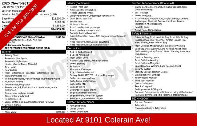 2025 Chevrolet Trax for sale in Cincinnati, Ohio