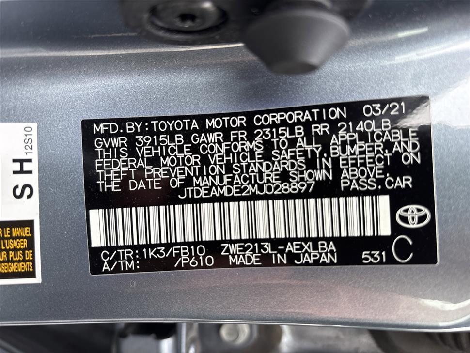 2021 Toyota Corolla Hybrid for sale in Cincinnati, Ohio