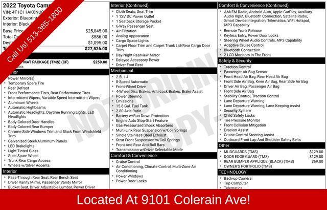 2022 Toyota Camry for sale in Cincinnati, Ohio