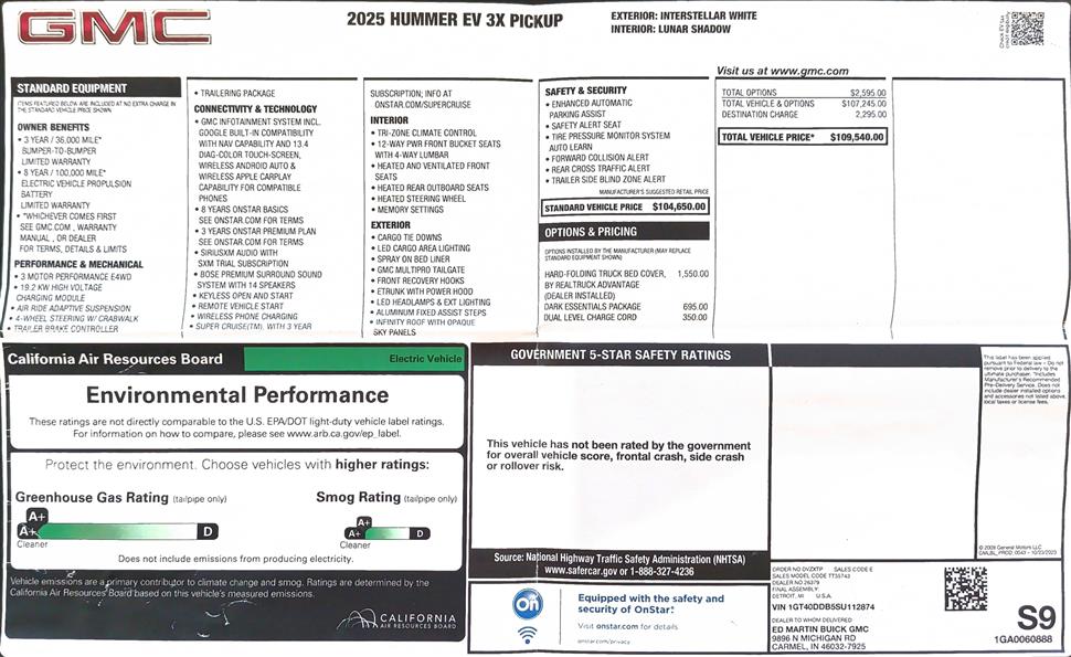 2025 GMC Hummer EV for sale in chicago, Illinois