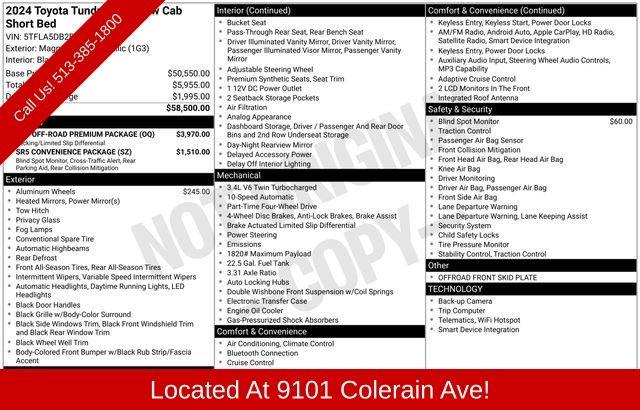 2024 Toyota Tundra for sale in Cincinnati, Ohio