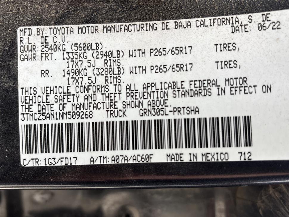 2022 Toyota Tacoma for sale in Cincinnati, Ohio
