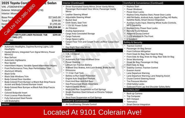 2025 Toyota Corolla Hybrid for sale in Cincinnati, Ohio