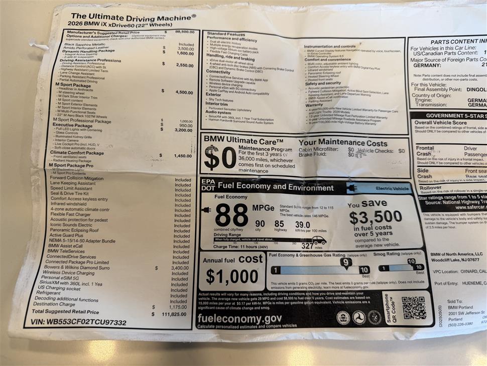 2026 BMW iX for sale in Camas, Washington